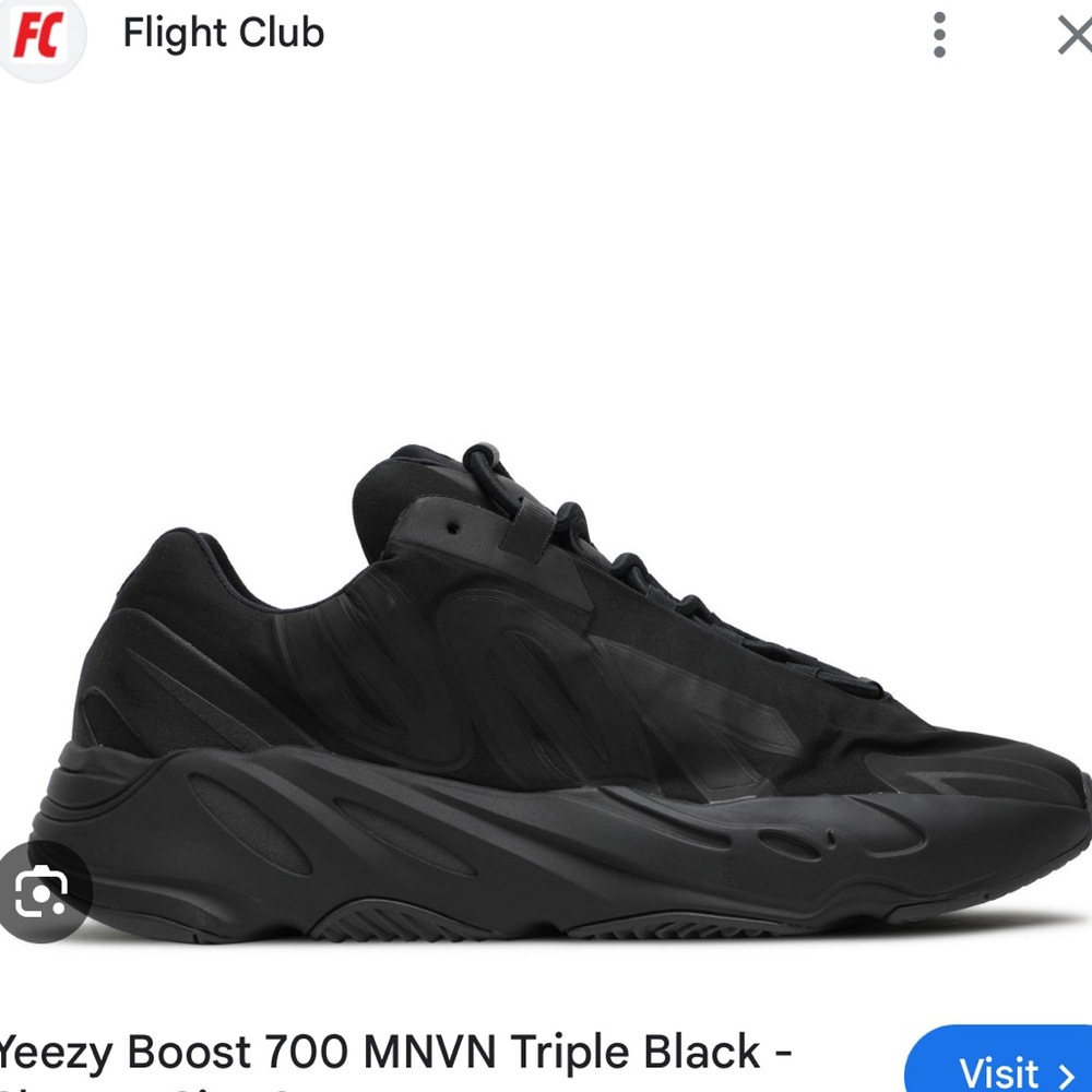 Adidas Yeezy Boost 700 MNVN Black Sneakers